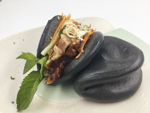 [14-1-2. Pan Bao Blando 45g Color Negro] 14-1-2. Pan Bao Blando 45g Color Negro