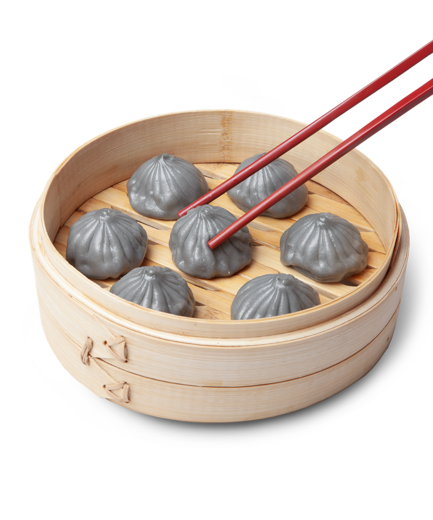 1-10. Xiaolongbao Tradicional de Pollo con Caldo de Pollo