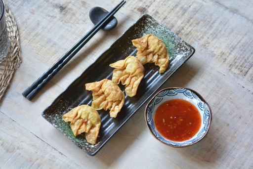 [5-3. Wantun de pollo y seta Shiitake para freir] 5-3. Chicken and Shiitake Mushroom Wonton for Frying